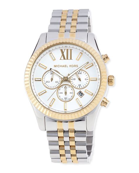 michael kors women's lexington watch silver|replace movement Michael Kors 8281.